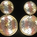 SALE Vtg Large Mixed Metal Woven Dangle/Drop Earrings have strips of Brass, Copper, and Silver woven in Herringbone Pattern