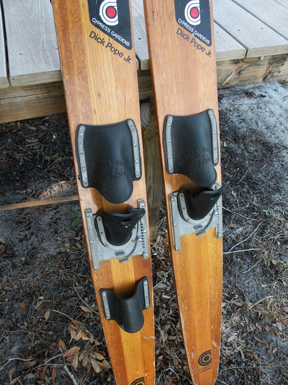 Pair Of Dick Pope Jr Cypress Gardens Vintage Water Skis