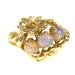1960s / 1970s Gold Daisy Ring with Opals, size 6
