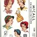 McCall 1538 Vintage 50s Hats and drawstring Purse sewing pattern UNCUT and FACTORY FOLDED One Size Adjustable