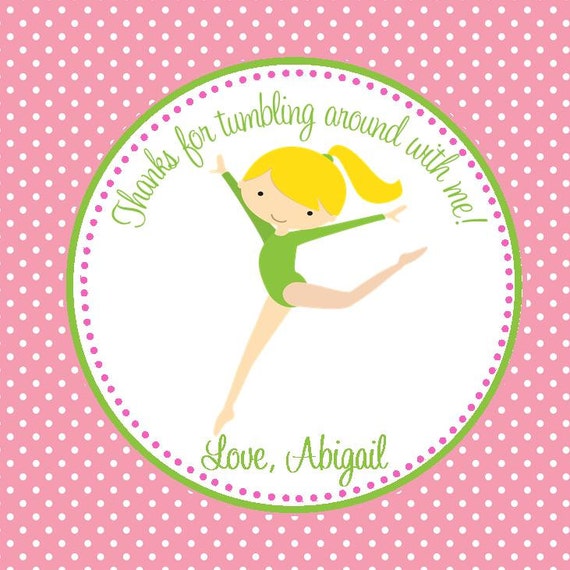 Gymnastics Party Favor Bags