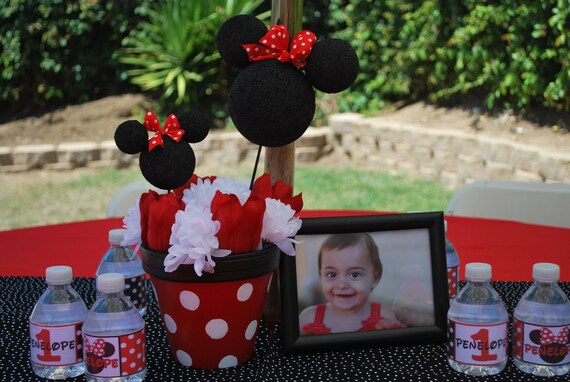 Items similar to Minnie Mouse Centerpiece (3) on Etsy