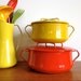 RESERVED FOR KALI Dansk Kobenstyle Small Pot Dutch Oven Yellow