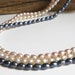 Vintage genuine pearls necklace, triple strand 14k gold 585 clasp vintage necklace, bridal jewelry