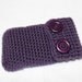 Purple Cell Phone Case, Crochet