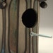 Raku Birdhouse - Dr. Mario - Copper Green Black White - Yard Art - Handmade