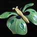 RESERVED Teresa: Vintage Brooch W. Germany Enamelled Butterfly