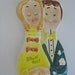 Vintage Happy Couple Ceramic Spoon Rest