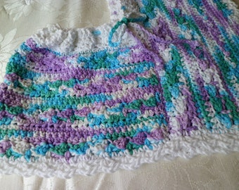 REDUCED, Lovely Girl's Poncho, Multi Color, 100% Cotton, BEAUTIFUL