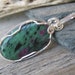 Ruby Zoisite Pendant, Wire Wrapped