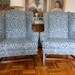 Pair of Vintage Chippendale Style Wingback Chairs by KITTINGER