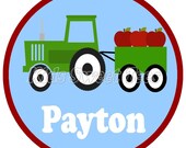 tractor full of apples - personalized - digital image - Halloween - Fall - Autumn Il_170x135