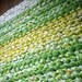 Crochet Rag Rug Green Meadow and Bright Sun Cottage Chic Eco Friendly