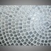 ORIGINAL Abstract Modern Acrylic Painting Art Deco Textured White Metallic Silver Squares Modern Ready to Hang FREE SHIPPING 48 x 24