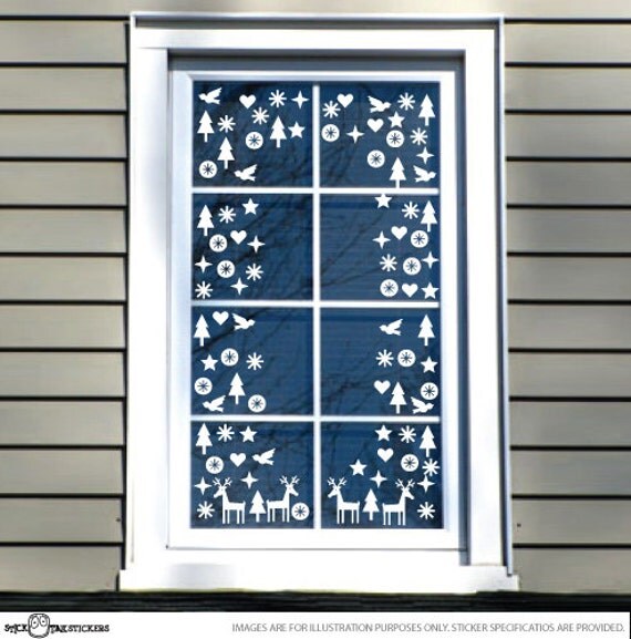 sticktak stickers christmas window vinyl art sticker decal 98 sticktak stickers christmas window vinyl art sticker decal 98