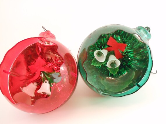 items similar to 2 vintage plastic christmas ornaments items similar to 2 vintage plastic christmas ornaments