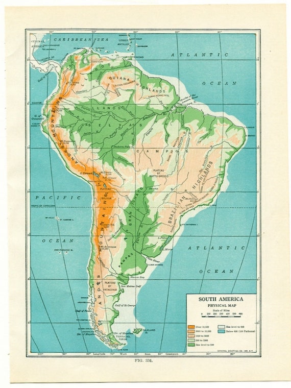 Cartina Fisica Dell America Del Sud