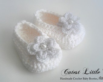 Baby Shoes Christening Booties Crochet Pattern Images ...