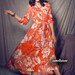 Floral Linen Dress / Long Formal Dress / Cocktail Dress - custom made