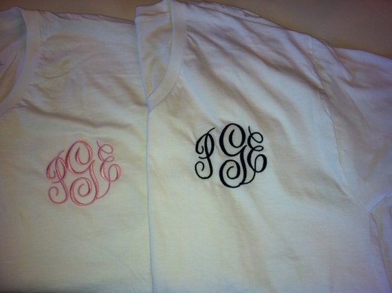 monogrammed oversized shirts