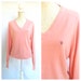 Light Pink Christian Dior Sweater / Large / V Neck / Mens / Womens / Embroidered