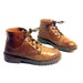 Brown Leather Lace Up Combat Ankle Boots 7 - Rustic Hiking Booties