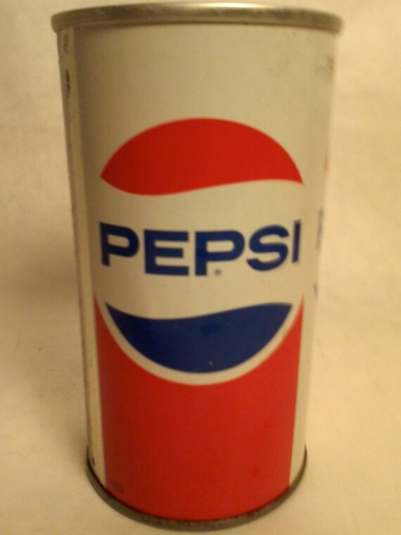 1960's 1970's PEPSI Soda Pop Can by CorvidaeCuriosity on Etsy