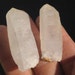 Enhydro Elestial Quartz crystal Pair hand dug in Blue River, Oregon, USA