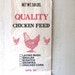 vintage chicken feed sack - farmhouse kitchen decor