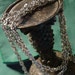 Trifari sliver tone extra long chain 54"