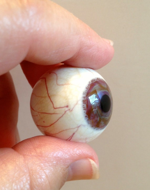 Beautiful lampwork glass eye marble with hazel by RicoDelux