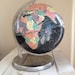 Vintage black globe / Map Globe with black waters By Replogle / 12 inch starlight globe / black replogle globe / nautical decor