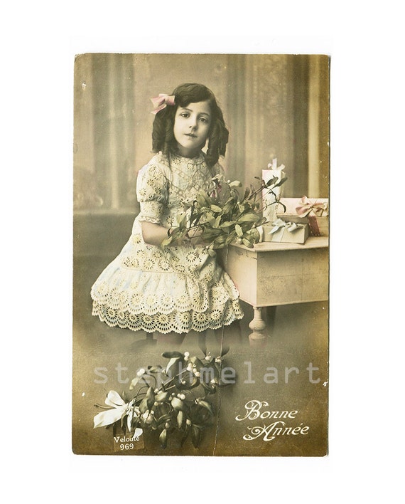 Antique French Postcard Bonne Ann