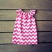 Girls Chevron Ruffle pink or aqua blue beach Dress size 6 months 12 months 18 months 2t 3t 4t 5t