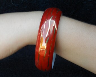 Bracelet: Hand Decorated Porcelain
