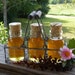 Raw Wildflower Honey, Rustic Antique Style Milk Bottle Glass Jars In A Rustic Chicken Wire Basket, Pure Tennessee Honey, Rustic Honey Gift