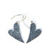 Small Dangle Earrings Silver Heart Earrings Boho Jewelry