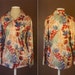 Red, tan, blue, green and rust 1970s tunic Size XL XXL, Plus Size