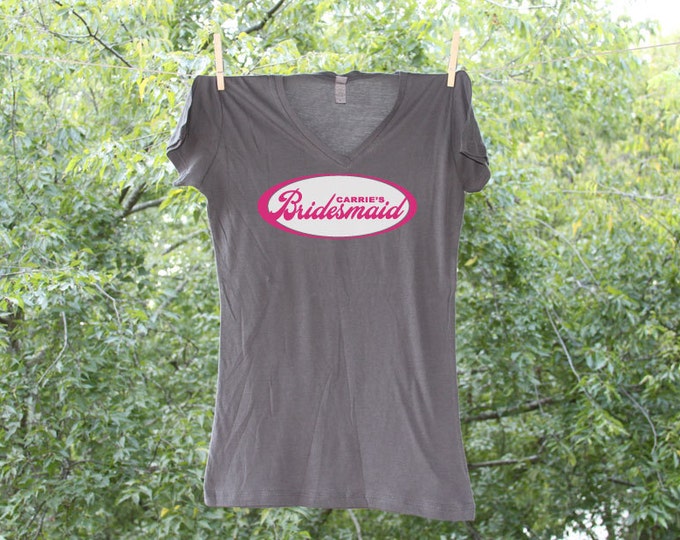 Bridesmaid Personalized Oval Tank or shirt