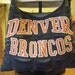 Denver Broncos Recycled/Upcycled Tshirt Cross Body Bag