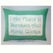 Funny Cross Stitch Pillow, Mint Green Pillow, Sarcasm and Movie Quotes