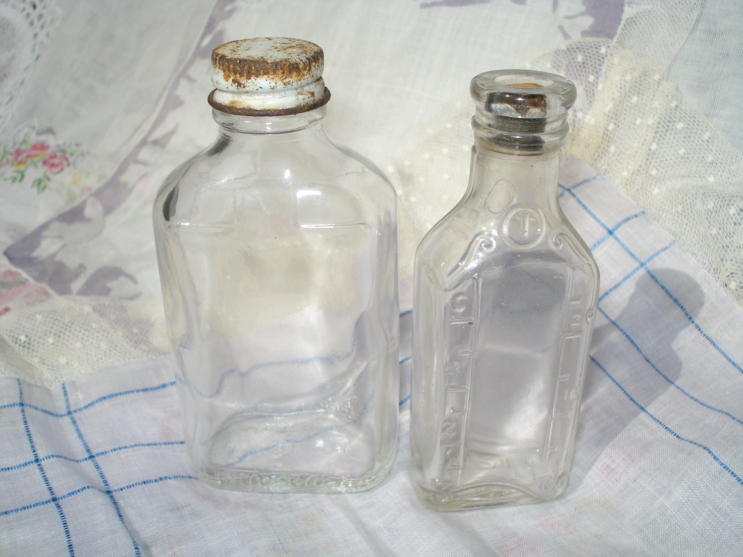 vintage markings medicine bottle Lyric Bottles and Vintage GreenleeAndVine by Temperglas Medicine