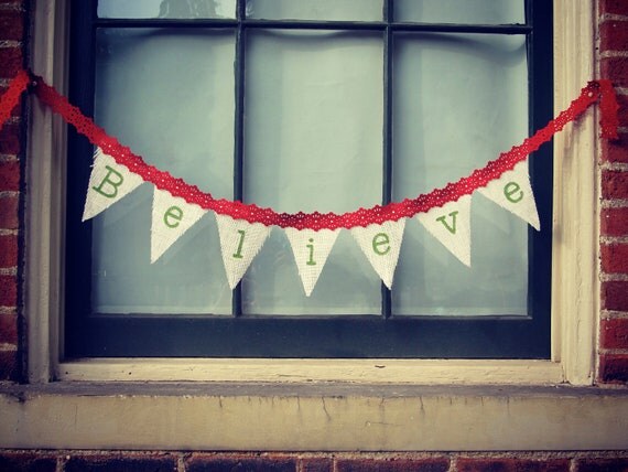 Items similar to Believe Banner on Etsy