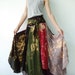 NO.21 Brown-Grey-Army-Maroon-Burgundy-Dark Blue Cotton, Asymmetric Skirt-Dress