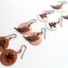 RESERVED FOR CATHLEEN // copper peace earrings // four pair