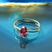 RESERVED FOR PATRICIA - Fluorite Crystal Sterling Silver Wire Ring