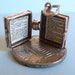 NUVO Vintage Sterling silver charm Holy Bible Opens to Prayer