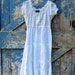 Happily Ever After Peasant Dress/ upcycled babydoll dress/ eco friendly white boho dress