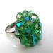 Cocktail Ring Statement Piece Recycled Vintage Jewelry Bling Ring Sparkle made by itstimejayne