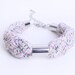 SALE - Neon braided cotton bracelet in lightgrey